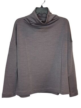 Lululemon Sz 6 Principal Dancer  Funnel Neck Sweater in Luna Rock | EUC